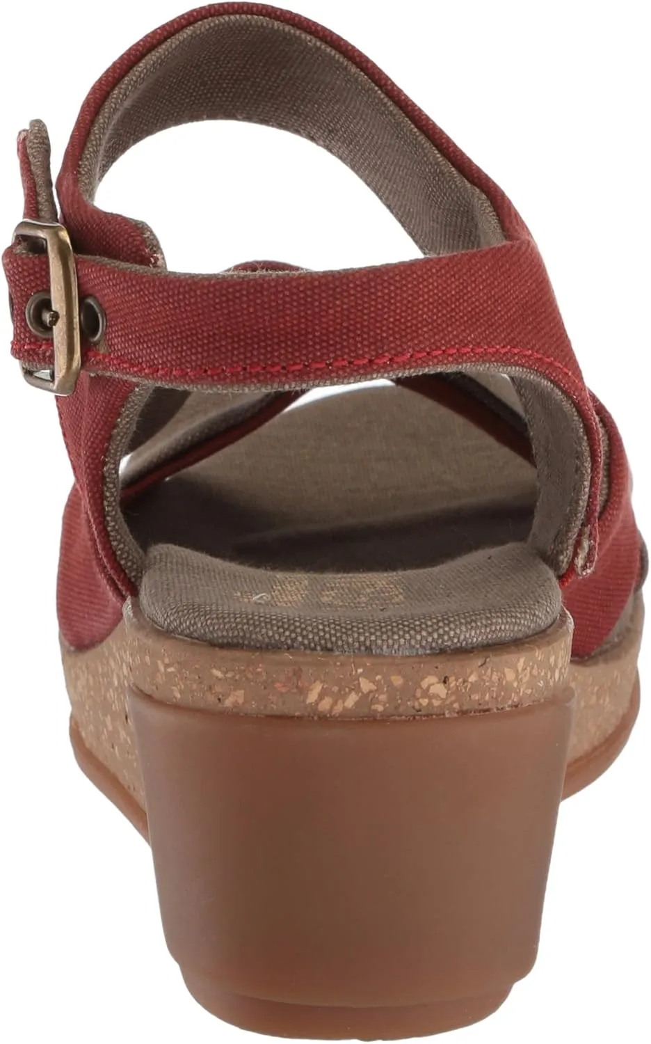 El Naturalista Women's N5007t Seaweed Canvas Black/Leaves Wedge Sandal, 6 AU