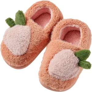 Girls Cute Crtoon Fuzzy Slippers with Memory Foam Kids Plush Warm Winter House Shoes Toddler Crochet Unisex lats