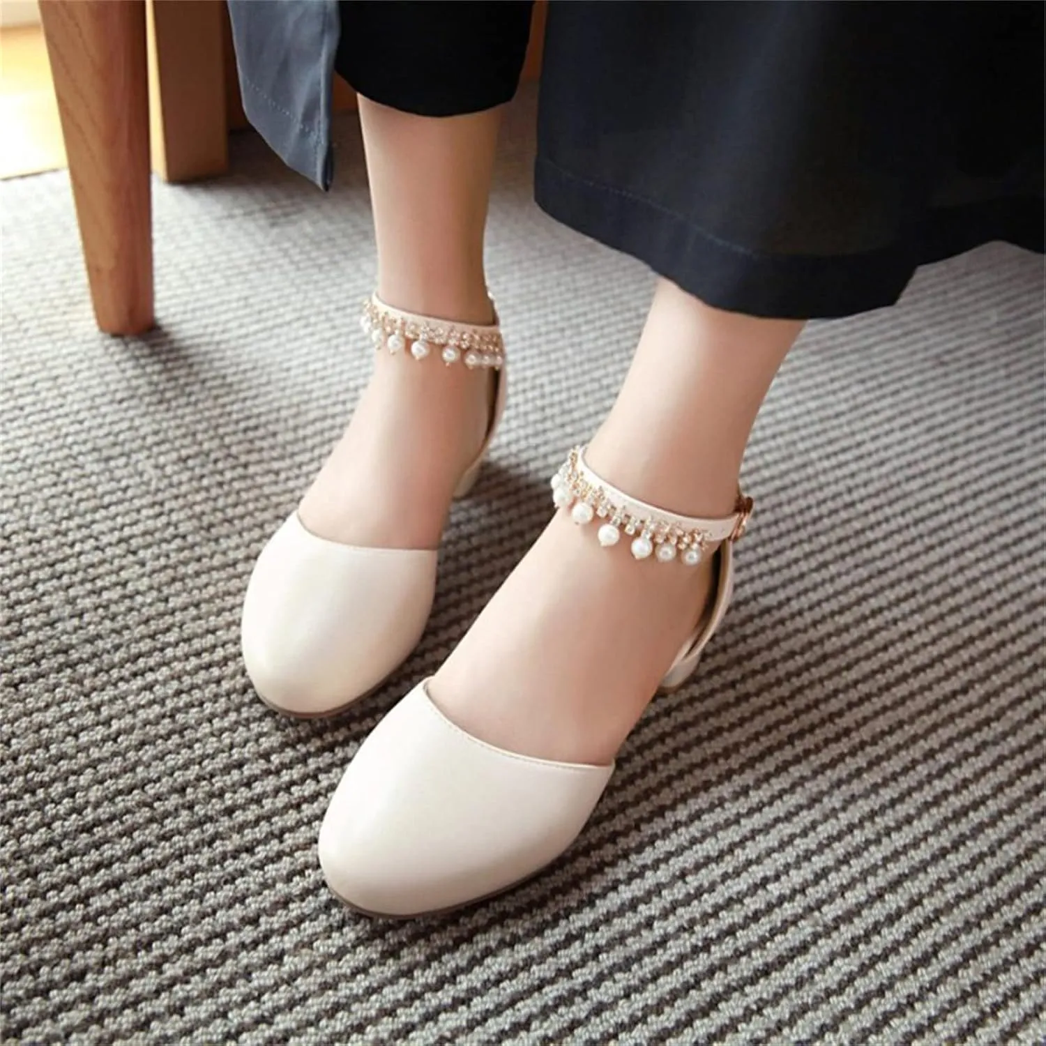 Girls Sandals Mary Jane Dress Shoes Ankle Strap Open Toe Flower Girl Wedding Party for Toddler Little Kid Big Kid
