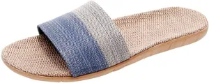 Men Slipper Breathable Linen Flip-Flops Sandals Home Shoes Beach Shoes Cotton Men's Slipper Men S Slippers Size 11 Laces