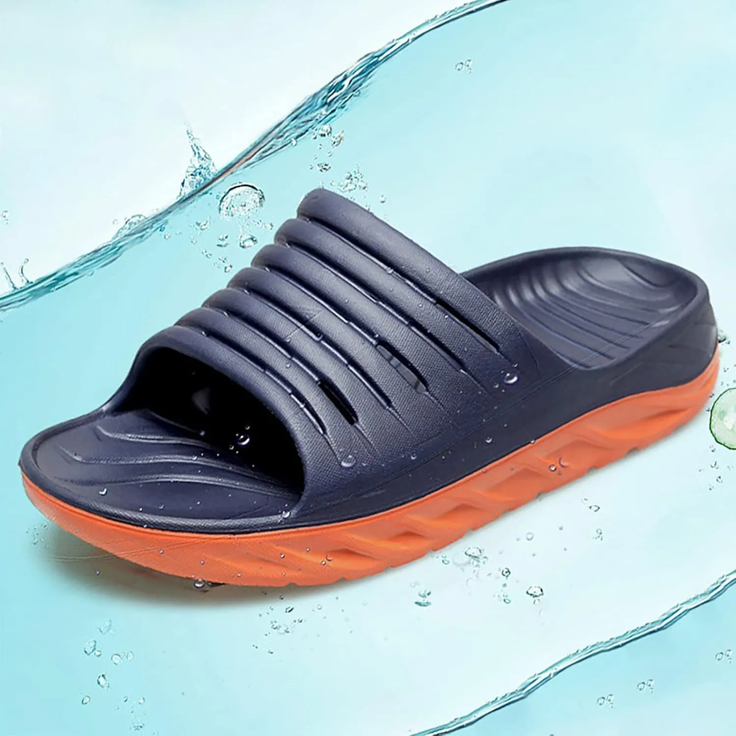 Men's Comfortable and Lightweight Large Thick Arch Slippers in Summer Mens Slippers with Arch Support