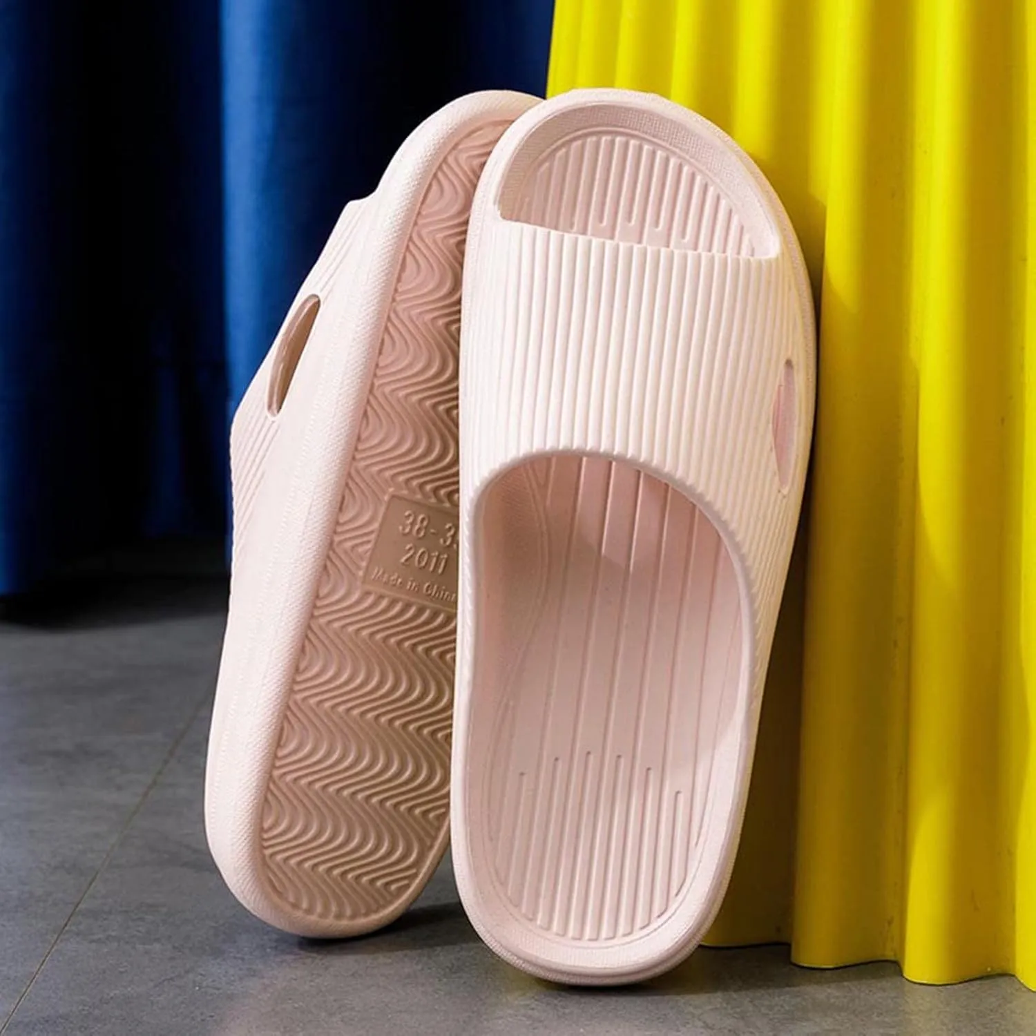 Mens Shower Shoes Slides for Women Mens Slippers Womens Slides Open Toe Indoor Outdoor Public Slippers