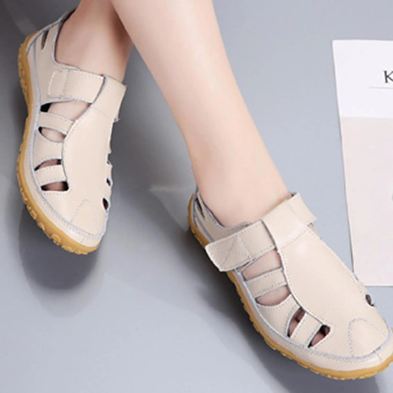 Mules for Women Wedge Sandals Comfortable Dressy Summer Closed Toe Casual Slip On Shoes with Adjustable Hook Loop Alicegana Comfort on Walking Orthopedic Low Heel Sandal Mule Slippers Clogs