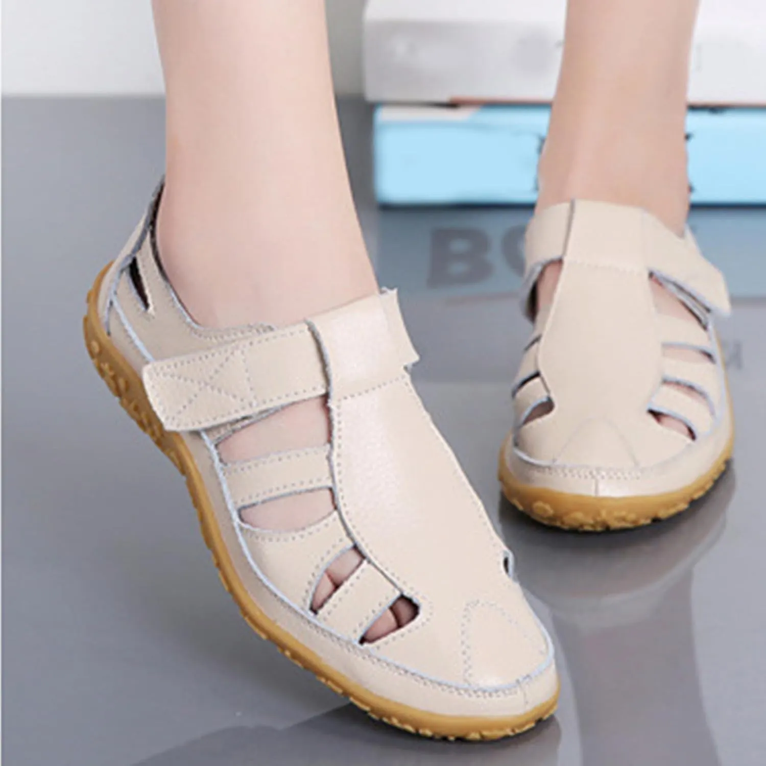 Mules for Women Wedge Sandals Comfortable Dressy Summer Closed Toe Casual Slip On Shoes with Adjustable Hook Loop Alicegana Comfort on Walking Orthopedic Low Heel Sandal Mule Slippers Clogs