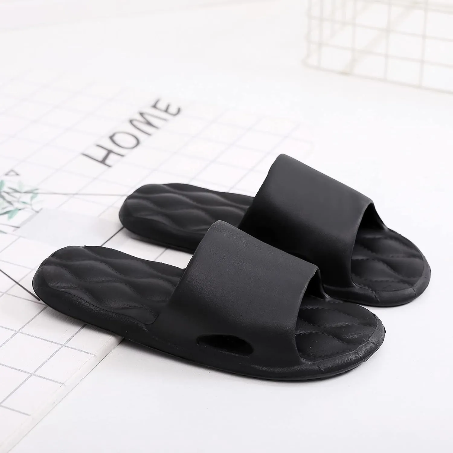 Shower Slippers for Men Indoor Slippers for Men Shower Bathroom Sandals Pillow Women and Womens Shoes Bathroom House and Pool Sandals Flip Flops Women