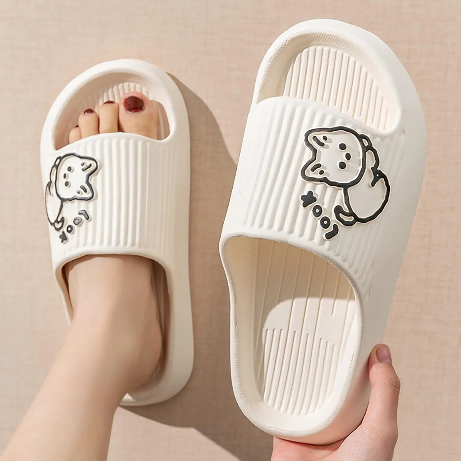 Slides for Men Slides for Women Cloud Slippers Men Shower Shoes Women Comfortable Quick Drying Ultra Comfort Slippers
