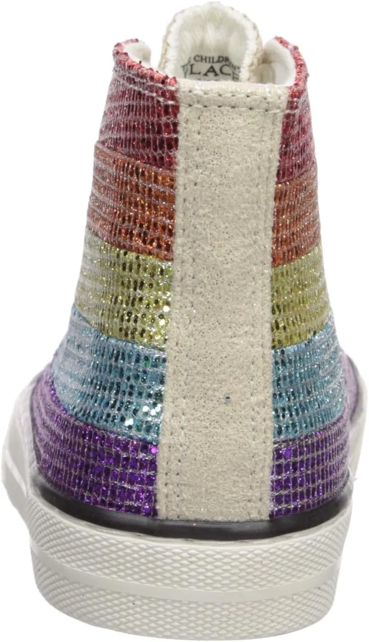 The Children's Place Baby-Girl's High Top Flip Fashion Sneaker