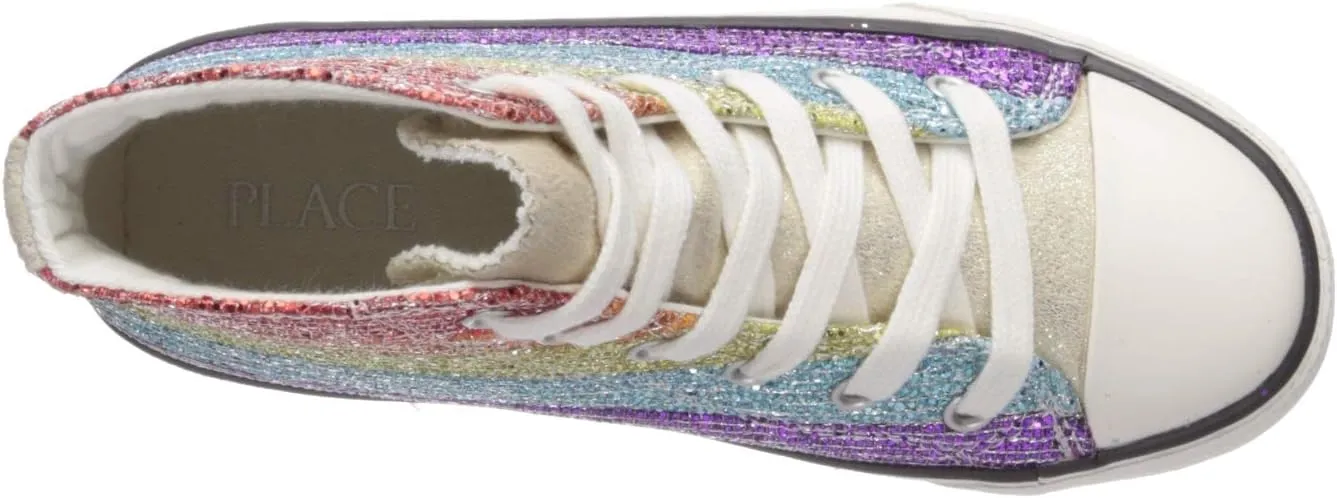 The Children's Place Baby-Girl's High Top Flip Fashion Sneaker